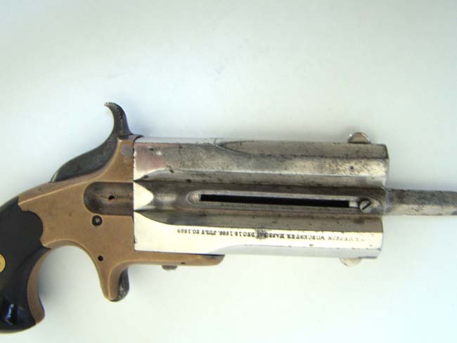 A Superb Frank Wesson Large Frame Double Barrel Pistol with Sliding Dagger c. 1870 — image 4